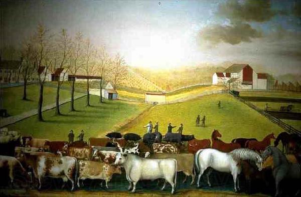 Edward Hicks The Cornell Farm Norge oil painting art